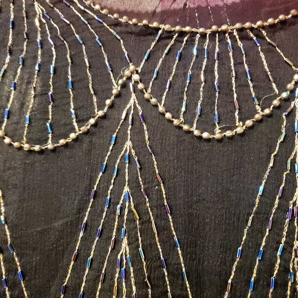 SISTER MAX Vintage Beaded Top - Picture 4 of 13